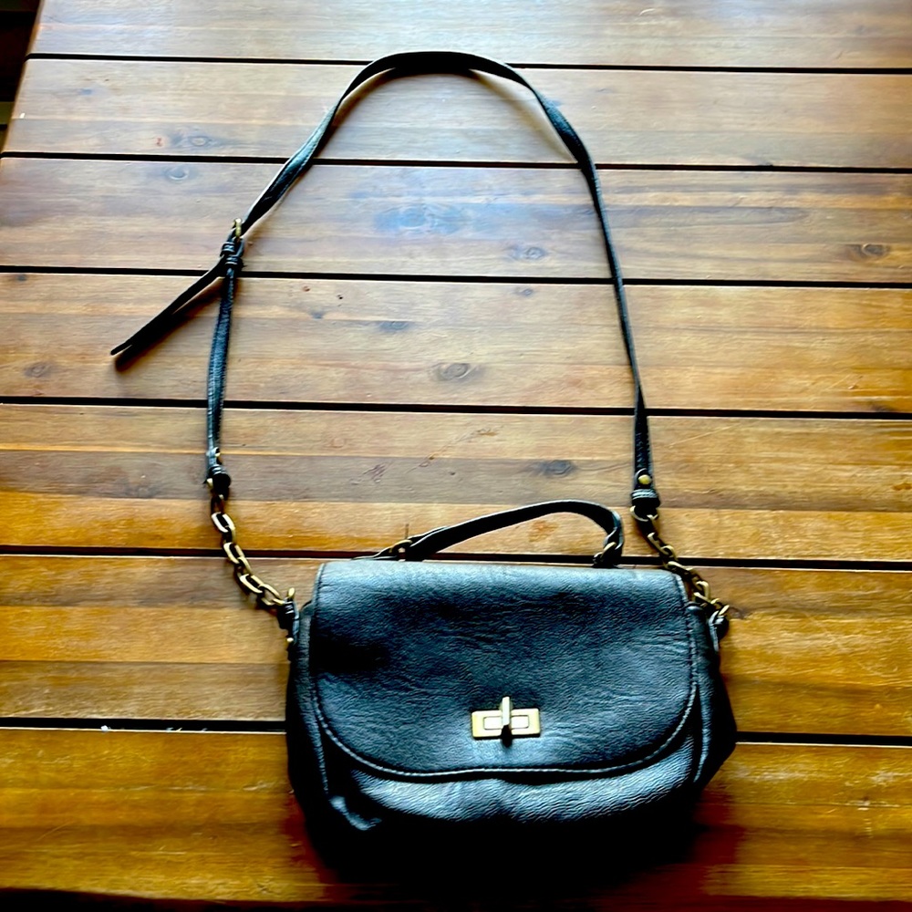 Target Black faux leather purse